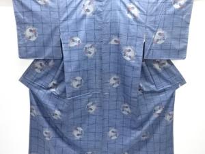 色紙に花模様織り出し西陣伝承紬着物アンサンブル